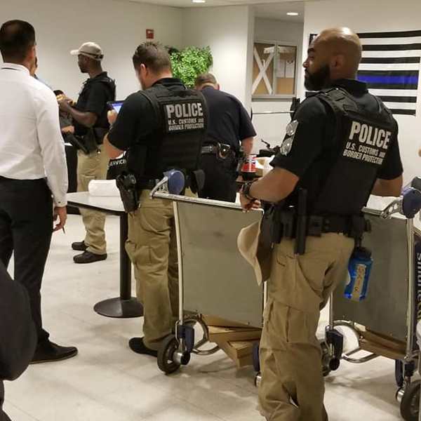 CBP Officer standing